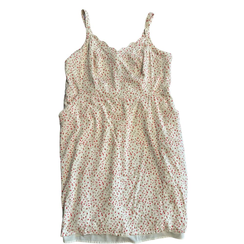 41 Hawthorne scalloped confetti spot plus size a-line dress with pockets